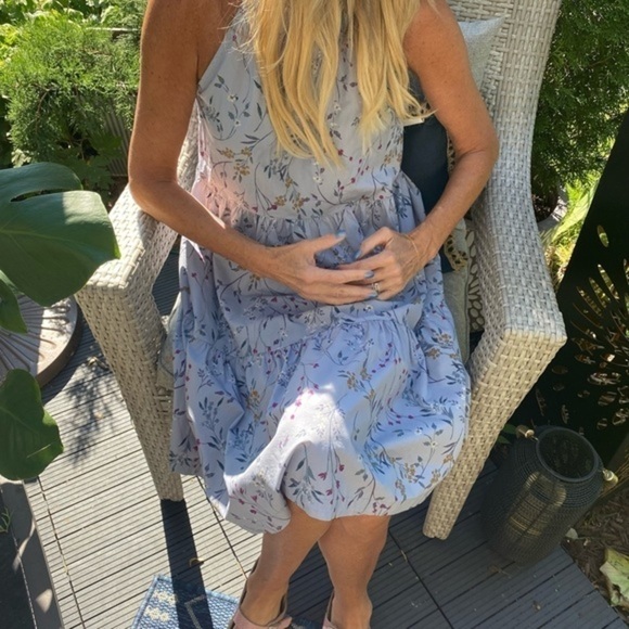 A New Day Tiered Light Blue Dress - Picture 10 of 11